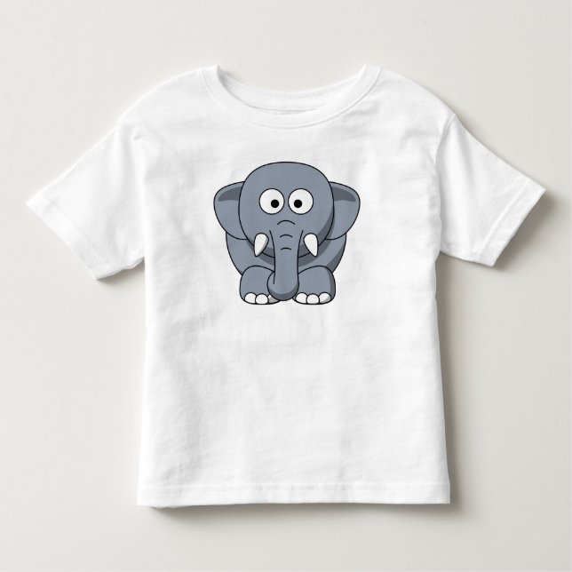 Niedlicher Elefant voll Kleinkind T-shirt (Vorderseite)