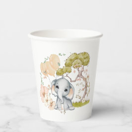 Niedlicher Elefantenname Datum Skript Kinderdusche Pappbecher