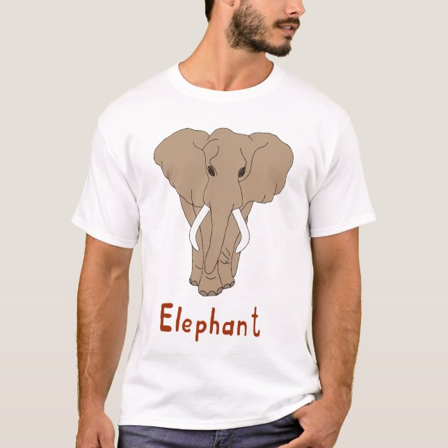 Niedlicher Elefantentag T - Shirt (Vorderseite)