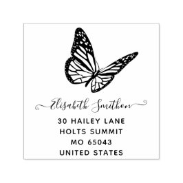 Niedlicher Elegant Butterfly Animal Personal Stati Permastempel