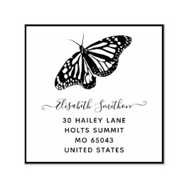 Niedlicher Elegant Butterfly Animal Personal Stati Permastempel