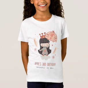 Niedlicher Elegant Rust Boho Prinzessin über Wolke T-Shirt