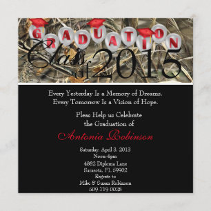 Niedlicher Eleganter Abschluss Ankündigung/Einladu Einladung