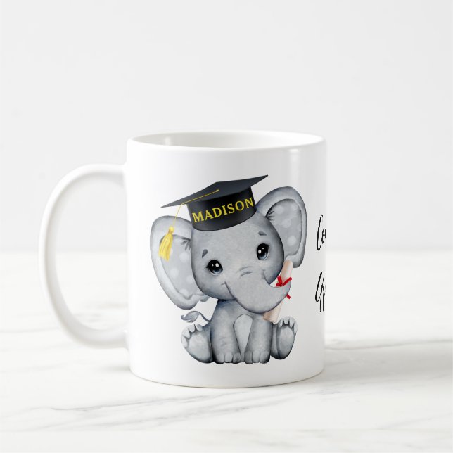 Niedlicher Elephant-Abschluss Kaffeetasse (Links)
