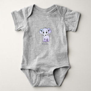 Niedlicher Elephant Baby Bodysuit Strampler