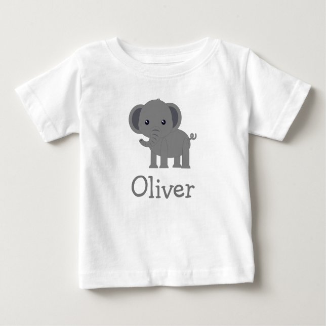 Niedlicher Elephant Baby T - Shirt (Vorderseite)