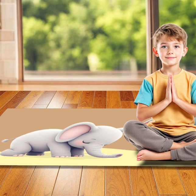 Niedlicher Elephant Flow Yoga Mat Yogamatte (Von Creator hochgeladen)