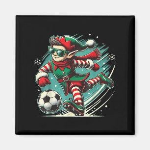 Niedlicher Elf Fußball Liebhaber Jungen Mädchen Ki Magnet