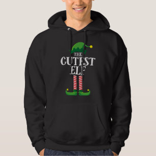 Niedlicher Elf Matching Familienweihnachtself Hoodie