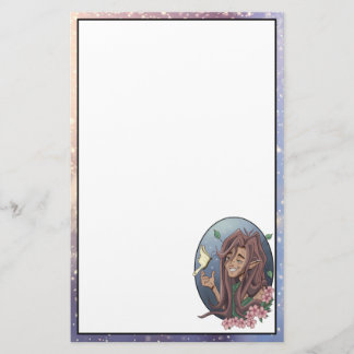 Niedlicher Elf und blasser Schmetterling Briefpapier