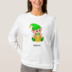 Niedlicher Elf und Personalisierter Text T-Shirt