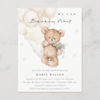 Niedlicher Elfenbeinbär Bearly Wait Balloon Babydu