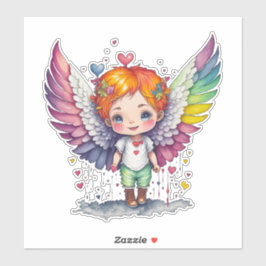 Niedlicher Engel Vinyl Sticker, kundenspezifisch g Aufkleber