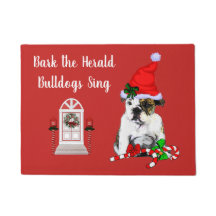 Niedlicher englischer Bulldog Weihnachtsgeschenk
