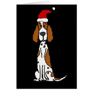 Niedlicher englischer Setter Puppy Dog Weihnachten