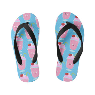 Niedlicher Erdbeereis Sundae Cartoon Kinderbadesandalen