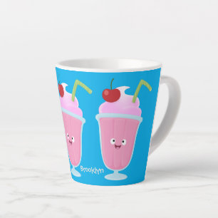 Niedlicher Erdbeereis Sundae Cartoon Milchtasse