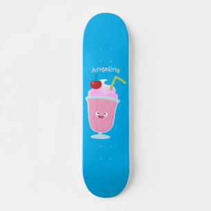 Niedlicher Erdbeereis Sundae Cartoon Skateboard