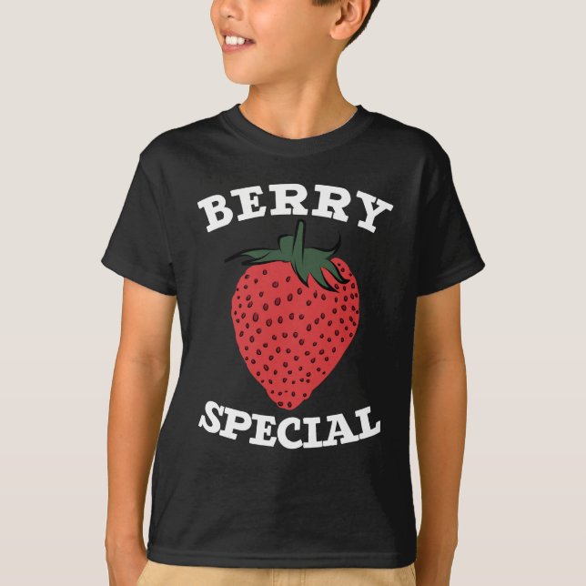 Niedlicher Erdbeeren Berry Obstes Feinschmecker T-Shirt (Vorderseite)