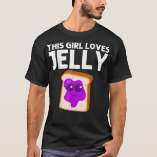 Niedlicher Erdnussbutter und Gelee Art für Girls T-Shirt