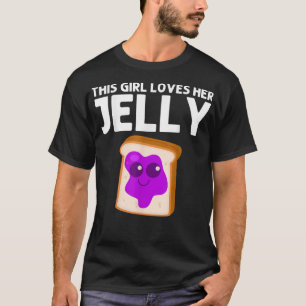 Niedlicher Erdnussbutter und Gelee Art für Girls T-Shirt