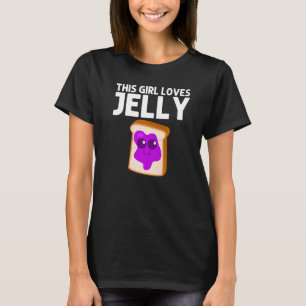Niedlicher Erdnussbutter und Gelee für Mädchen, di T-Shirt