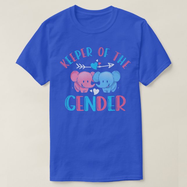 Niedlicher Erhalt der Gender Elephant Gender Revea T-Shirt (Design vorne)