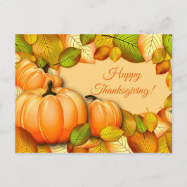 Niedlicher Erntedank Pumpkin Feiertagspostkarte