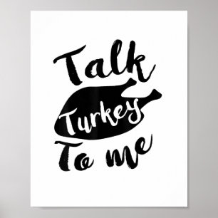 Niedlicher Erntedank sprechen Türkei mit mir Shirt Poster