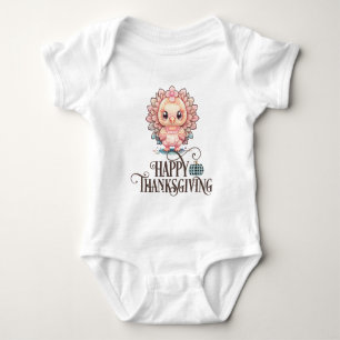 Niedlicher Erntedank Türkei Baby Strampler