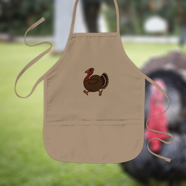 Niedlicher Erntedank Türkei Kinder Schürze (A cute turkey kids apron just for you)