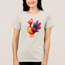 Niedlicher Erntedank Türkei T - Shirt der Frauen