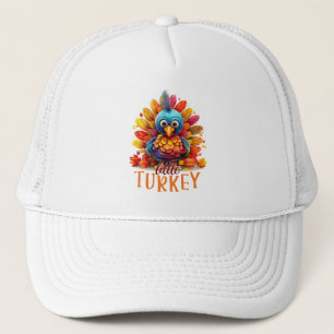 Niedlicher Erntedank Türkei Truckerkappe