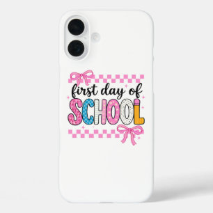 Niedlicher Erster Tag des Schuldesigns iPhone 16 Plus Hülle