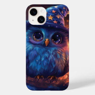 Niedlicher Eule-Zauberer auf dem Mond: Magische Fa Case-Mate iPhone 14 Hülle