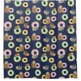 Niedlicher Exotic Christmas Animals Duschvorhang