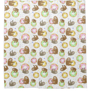Niedlicher Exotic Christmas Animals Duschvorhang
