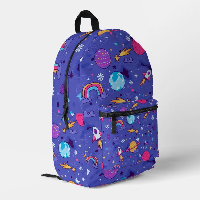 Niedlicher externer Speicher Bedruckter Rucksack (Rückseitige Ecke links)