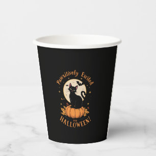 Niedlicher Extravaganter Katzenpumpenbock begeiste Pappbecher