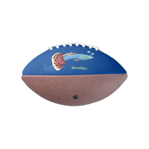 Niedlicher extravaganter tropischer Cartoon Football