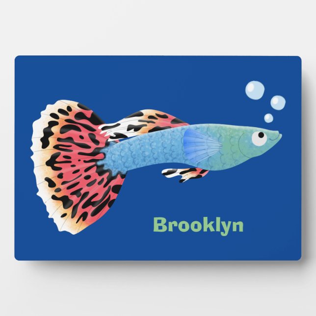 Niedlicher extravaganter tropischer Cartoon Fotoplatte (Vorderseite)