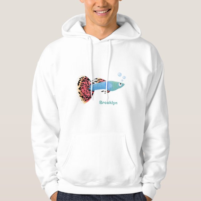 Niedlicher extravaganter tropischer Cartoon Hoodie (Vorderseite)