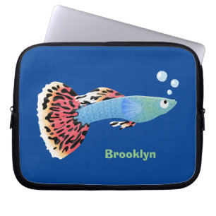 Niedlicher extravaganter tropischer Cartoon Laptopschutzhülle