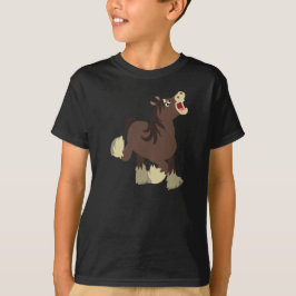 Niedlicher exuberant Cartoon Shire Horse Kids T -  T-Shirt