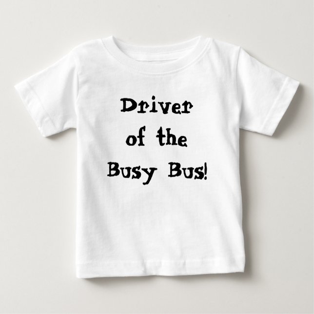 Niedlicher Fahrer des belebten Busses Baby T-shirt (Vorderseite)
