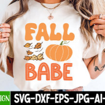 Niedlicher Fall Babe Pumpkin Herbst
