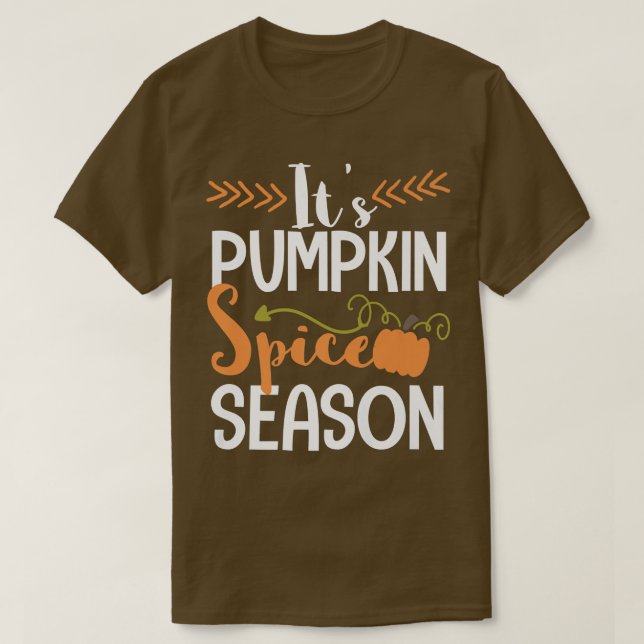 Niedlicher Fall der Kürbiswürfelsaison T-Shirt (Design vorne)