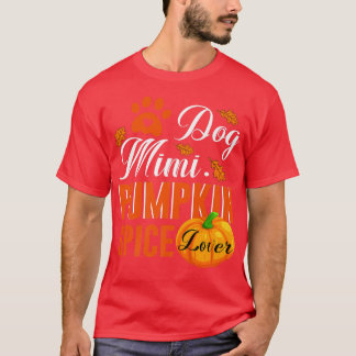 Niedlicher Fall Frauen Geschenk Hund Mimi Pumpkin T-Shirt