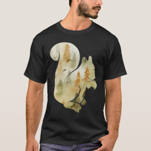 Niedlicher Fall Herbst Eichhörnchen Herbst Tierlea T-Shirt