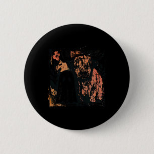 Niedlicher Fall Kuh Ghost Retro Spooky Jahreszeit  Button